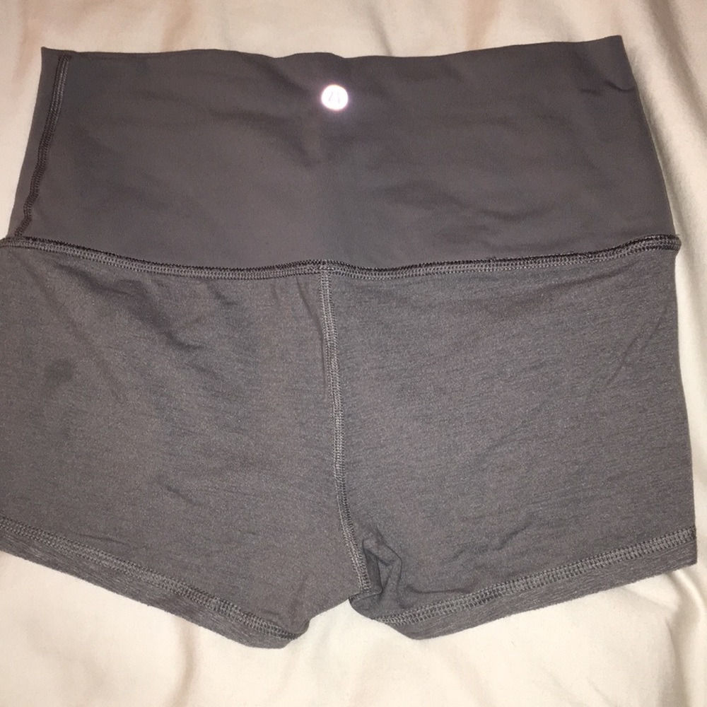 Grey lululemon shorts
